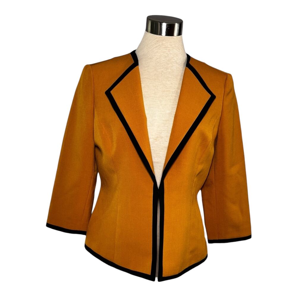 Evan Picone Black Label Mustard Tailored Blazer Size 6